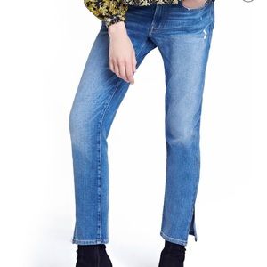 Frame Le Boy Zip Hem Crop Jean Size 26